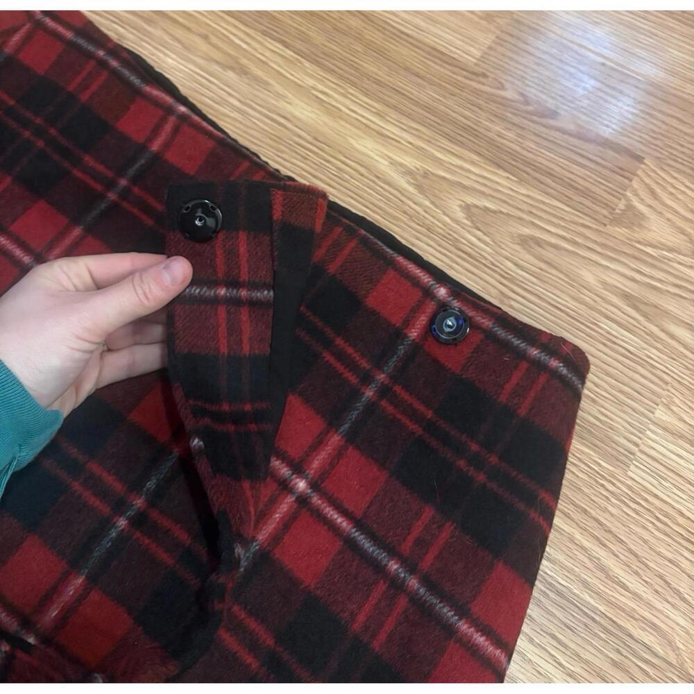 Gap Red & Black Plaid Skirt Size Large Tall - Picture 6 of 7